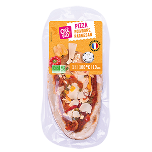Pizza poivrons parmesan - 180g